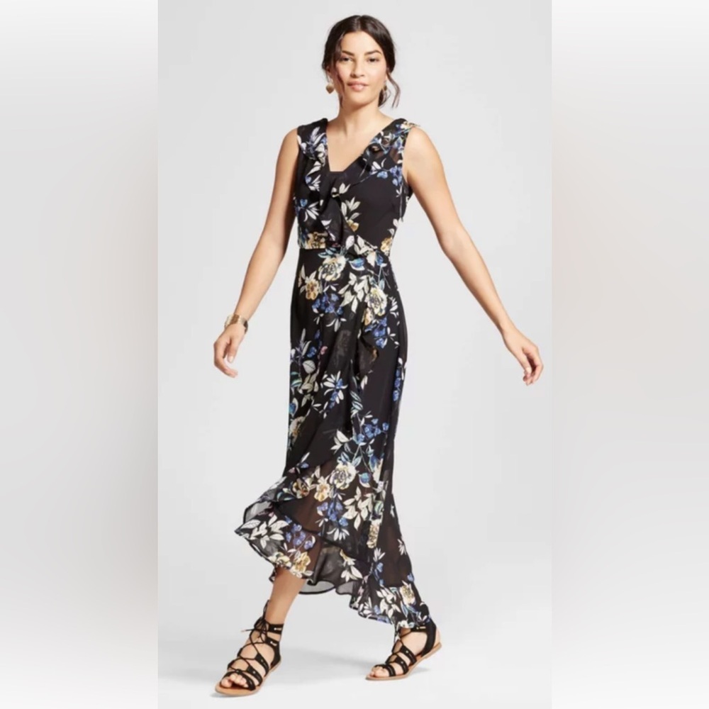 NWT Spenser Jeremy 2 Piece Black Maxi Dress Size 8 - Picture 1 of 12